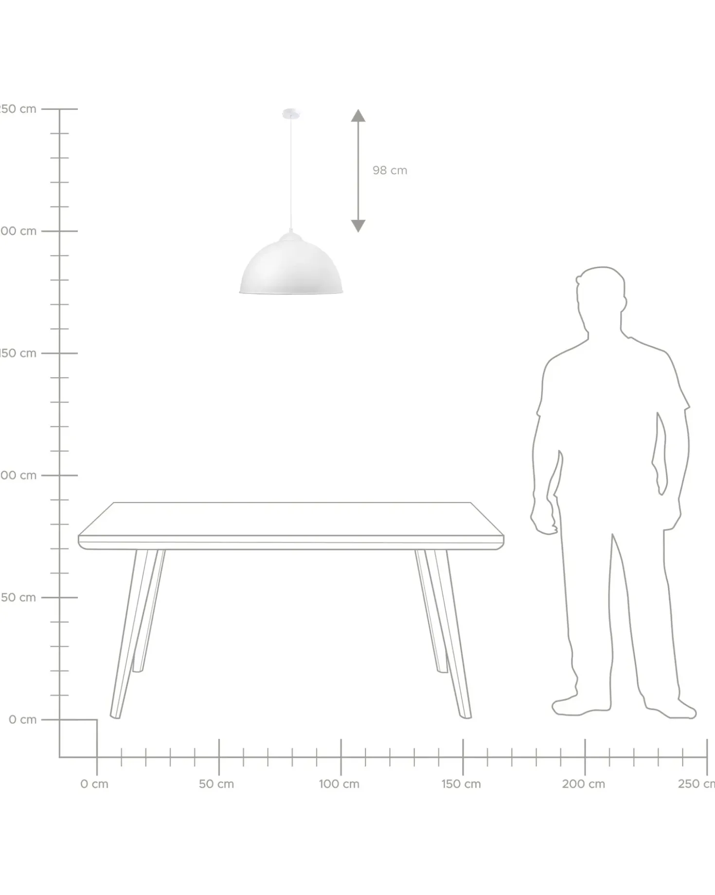 Lampadario CETINA Metallo Bianco