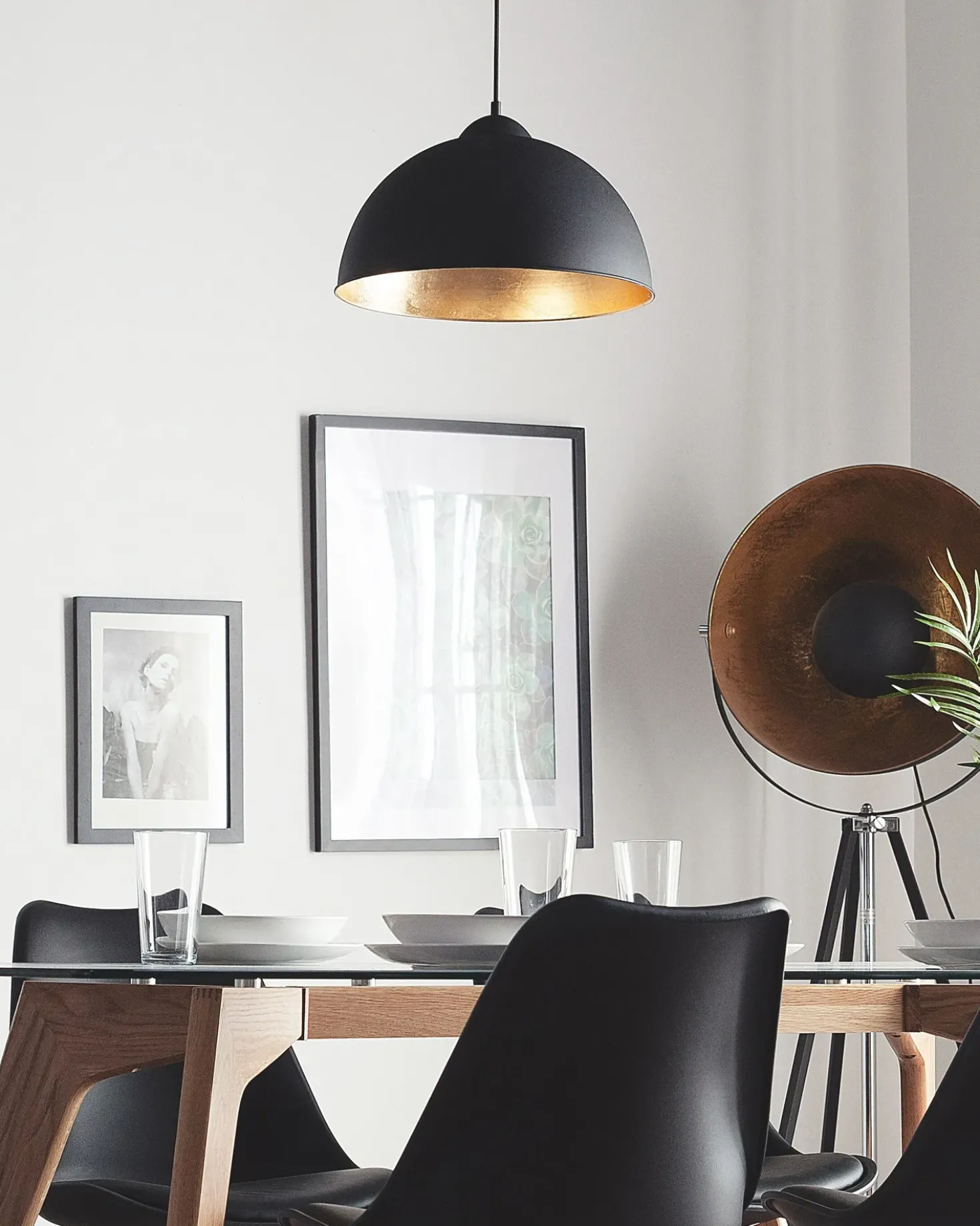 Lampadario CETINA Metallo Nero