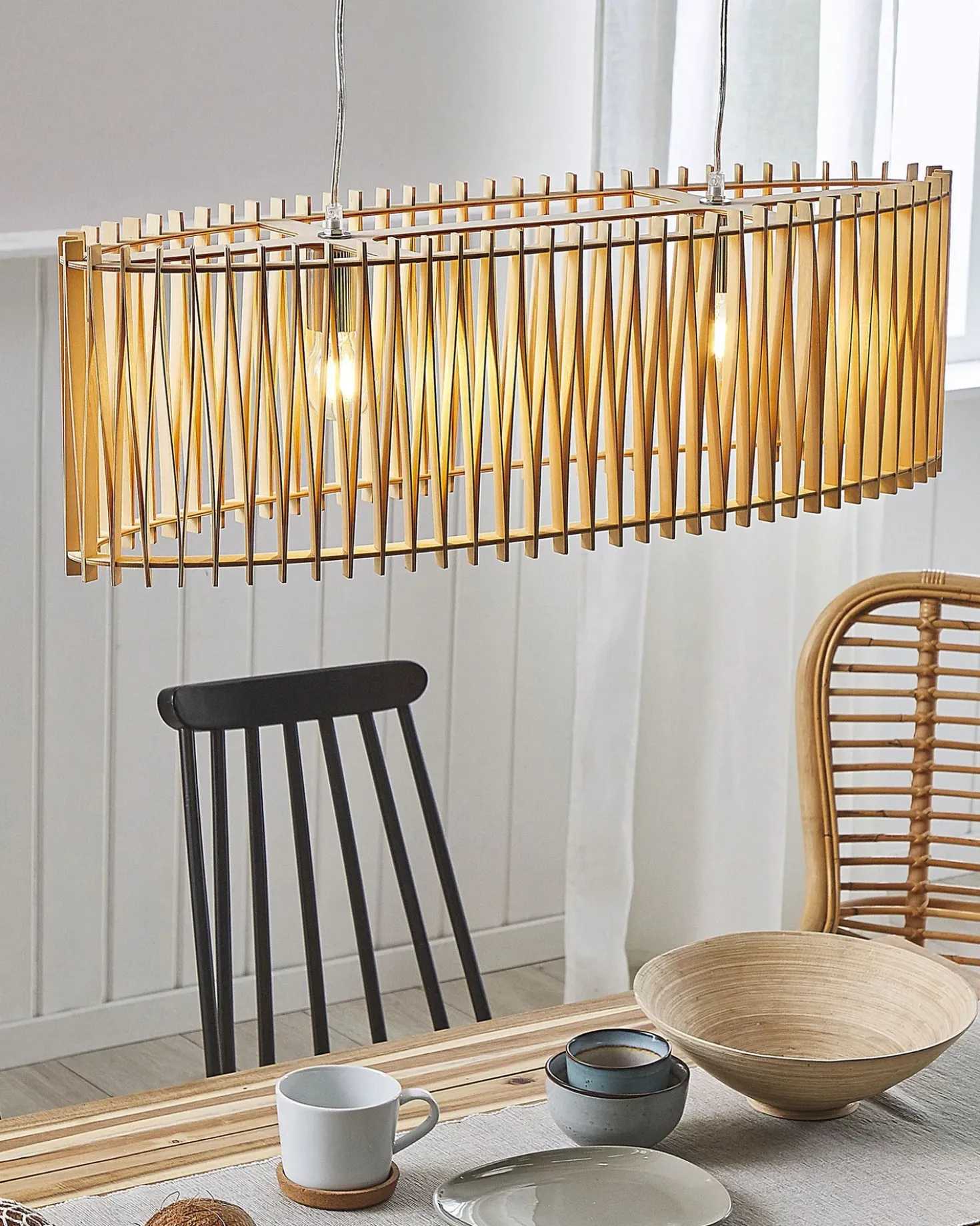 Lampadario CHARI Marrone chiaro