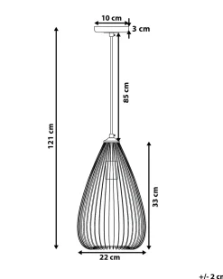 Lampadario CONCA Metallo Oro