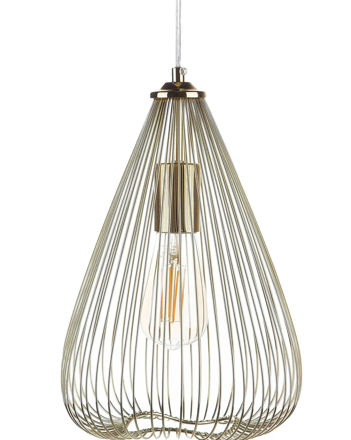 Lampadario CONCA Metallo Oro