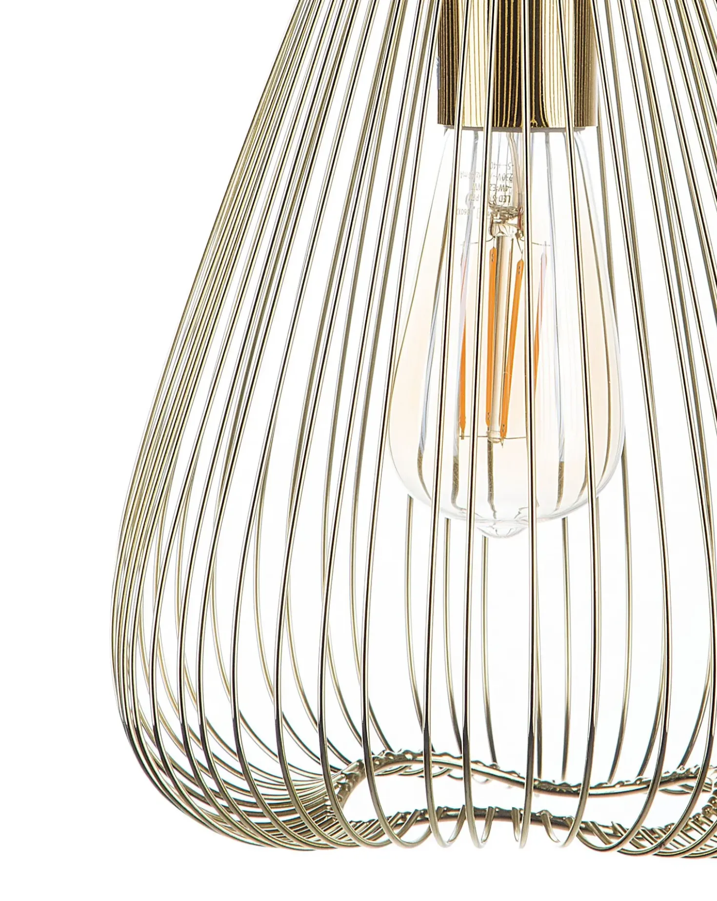 Lampadario CONCA Metallo Oro