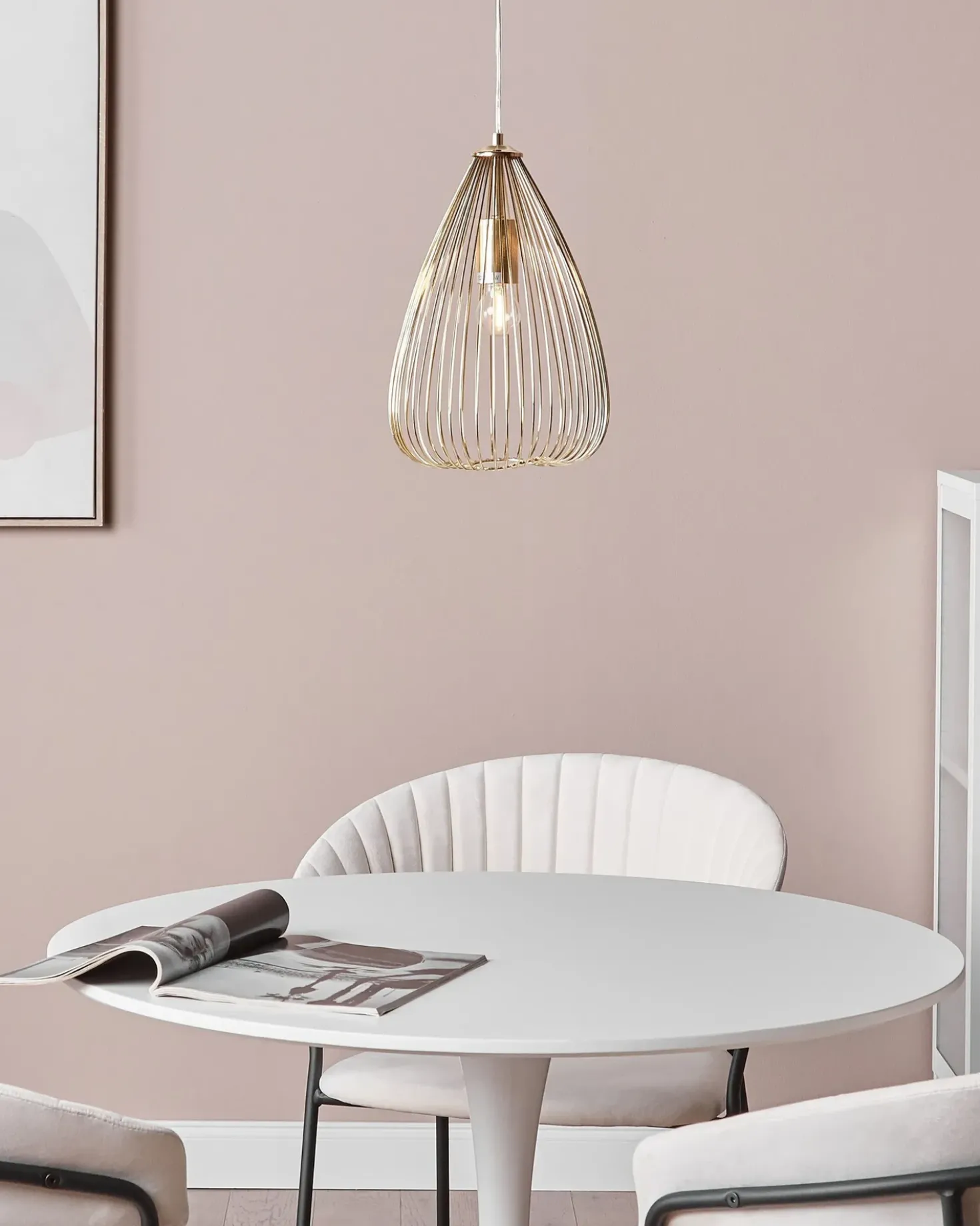 Lampadario CONCA Metallo Oro
