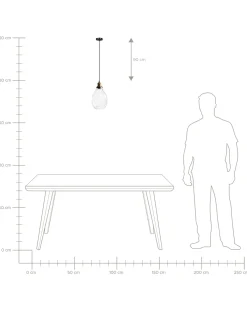 Lampadario COOSA Vetro Trasparente