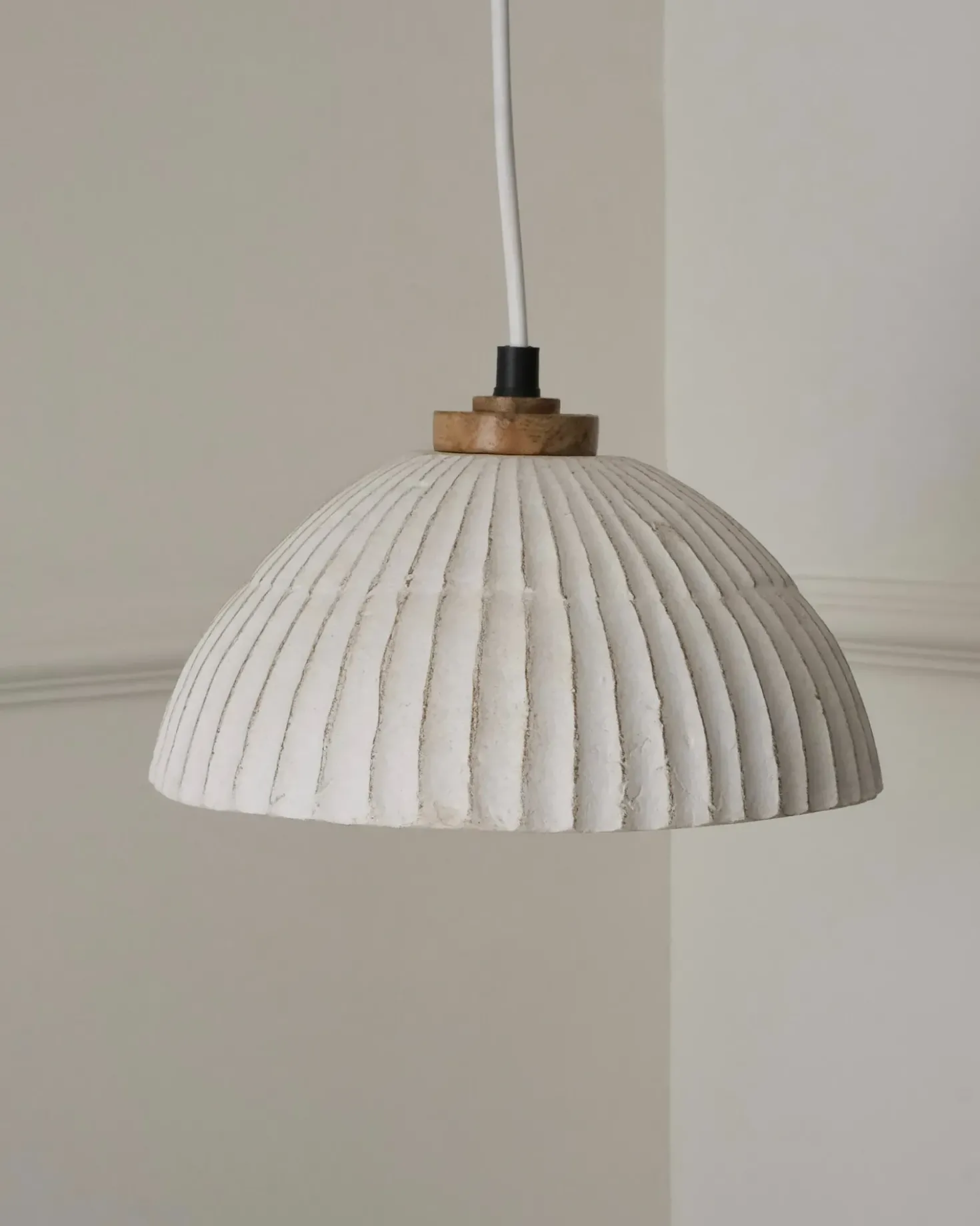 Lampadario COTTICA Cartapesta Bianco