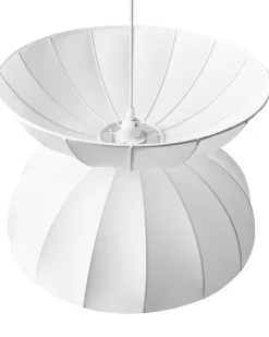 Lampadario DEBONS Finta seta Bianco