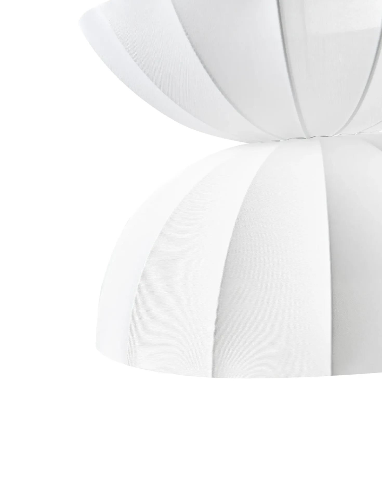 Lampadario DEBONS Finta seta Bianco