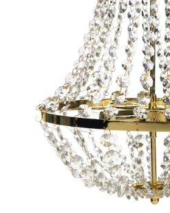 Lampadario DIAMANTE Metallo Oro