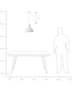 Lampadario DIDESSA Metallo Bianco sporco