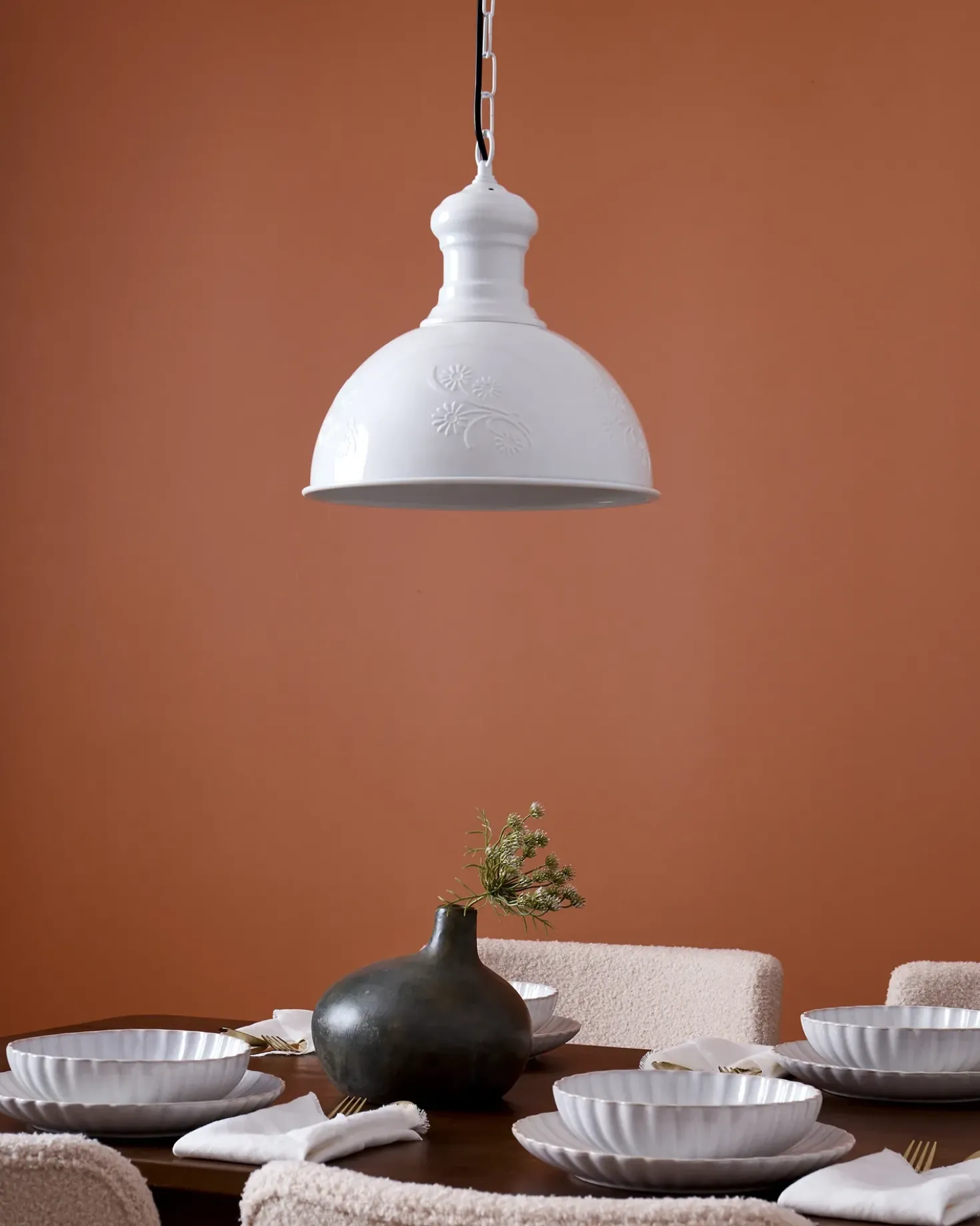 Lampadario DIDESSA Metallo Bianco sporco