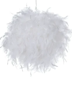 Lampadario DRAVA Piume Bianco