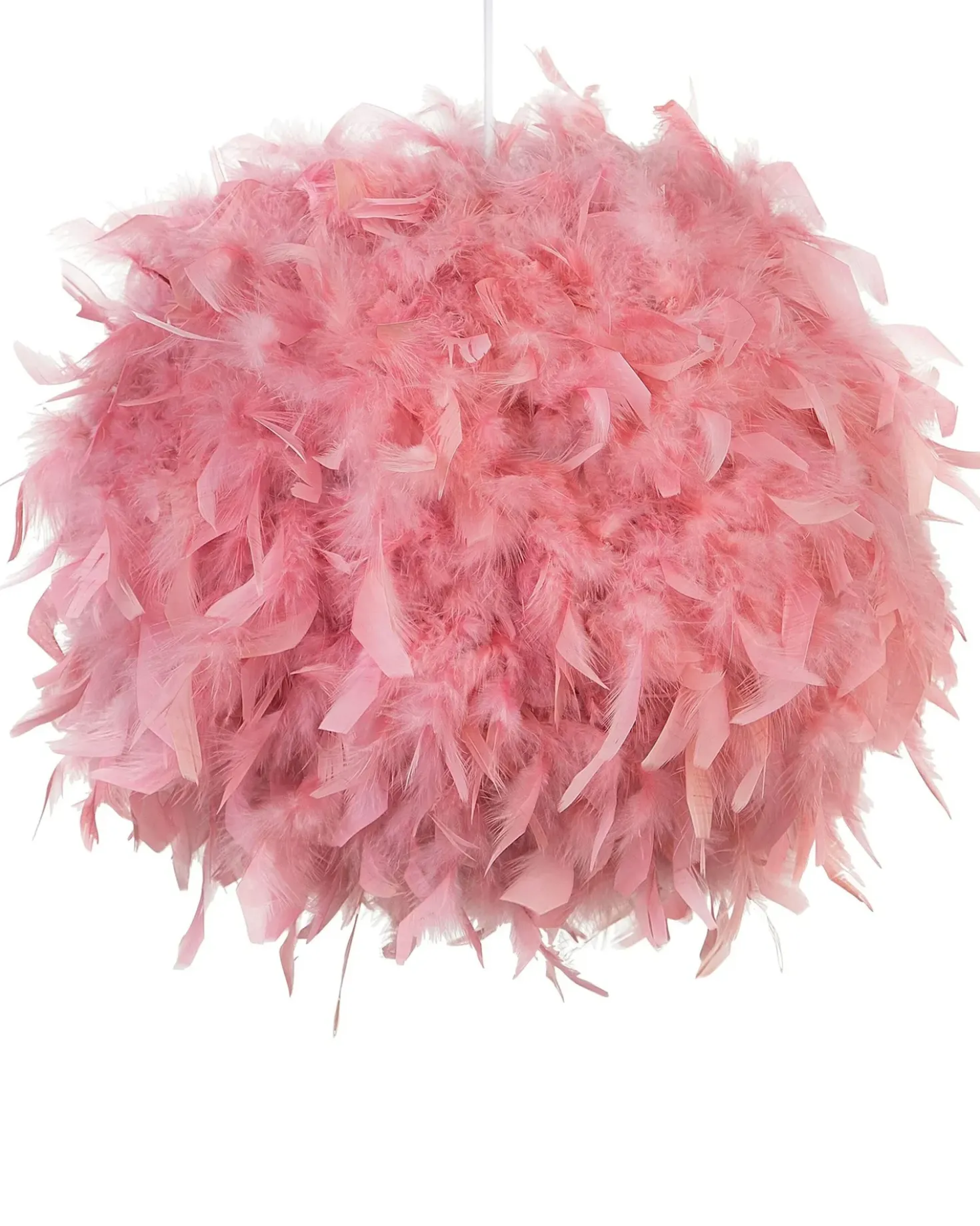 Lampadario DRAVA Piume Rosa