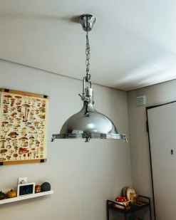 Lampadario EBRON Metallo Argento