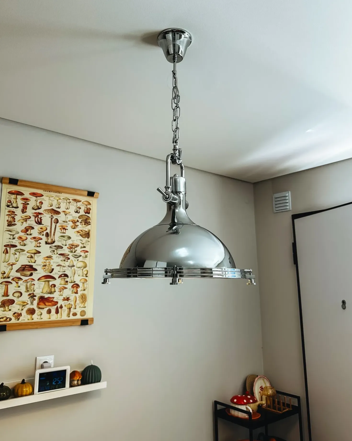 Lampadario EBRON Metallo Argento