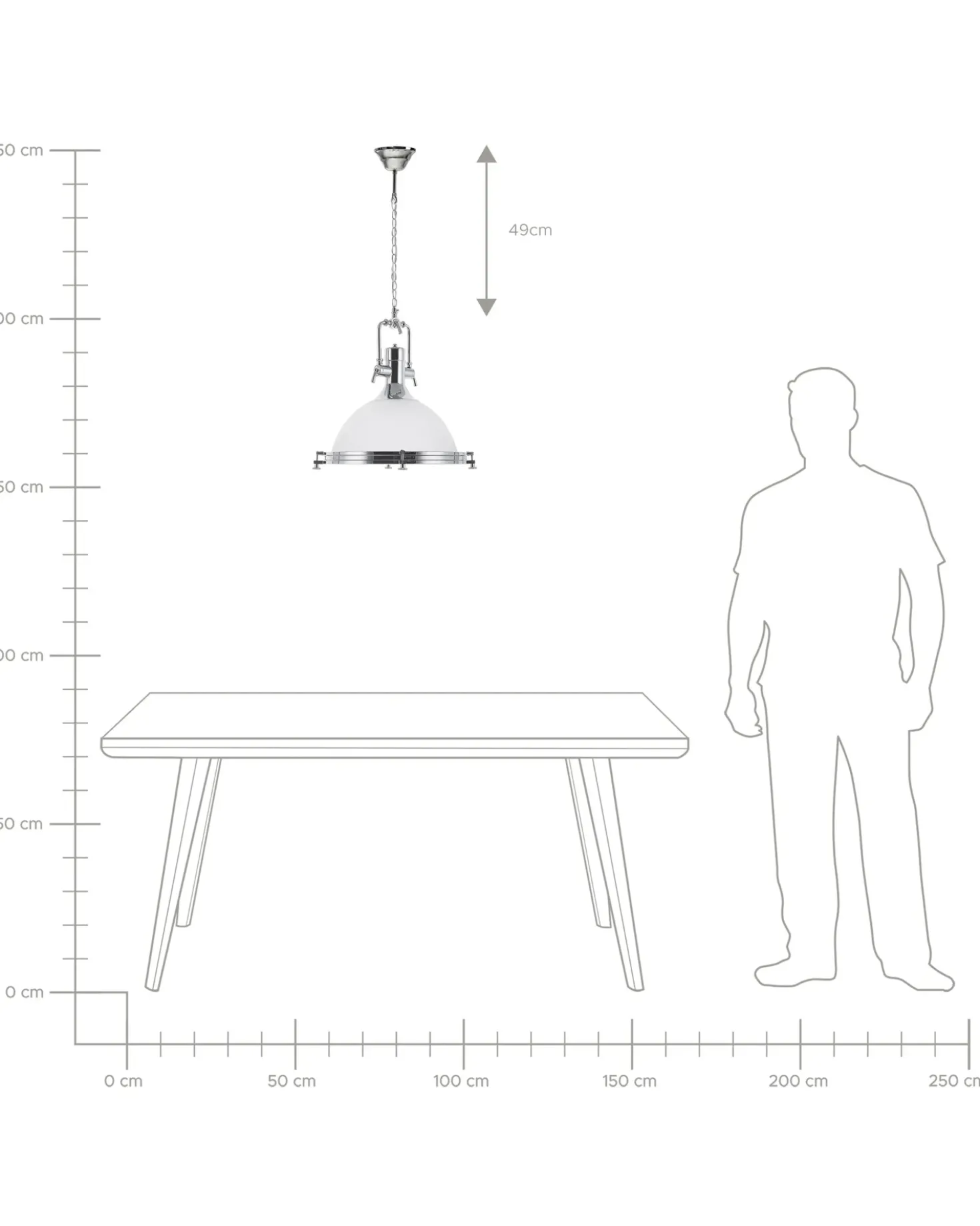 Lampadario EBRON Vetro Bianco
