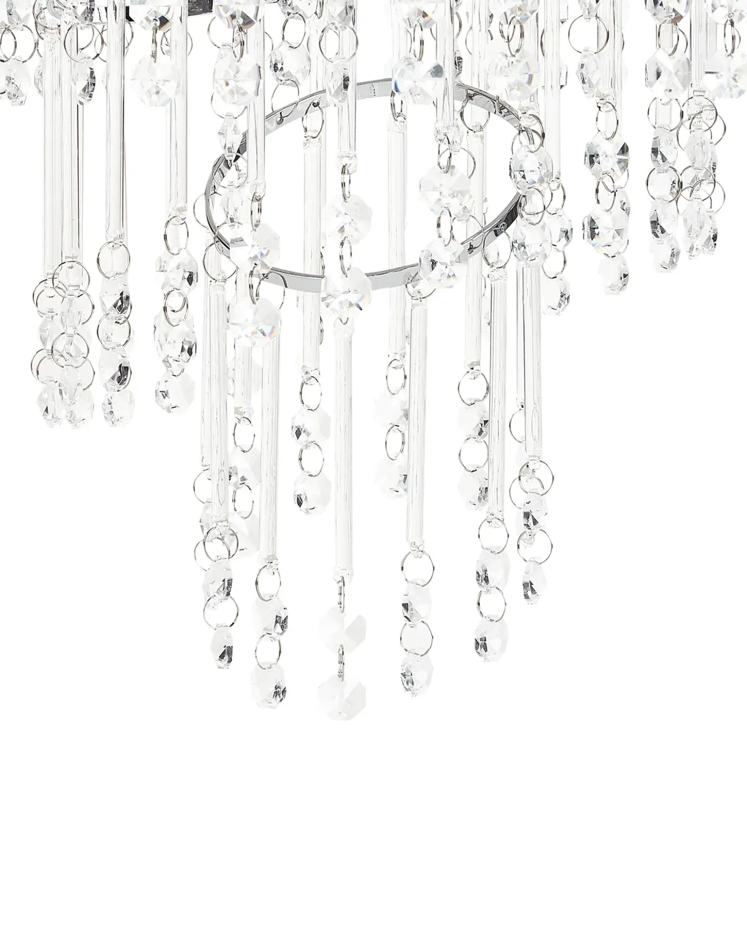 Lampadario ESMELLE S Cristallo Argento