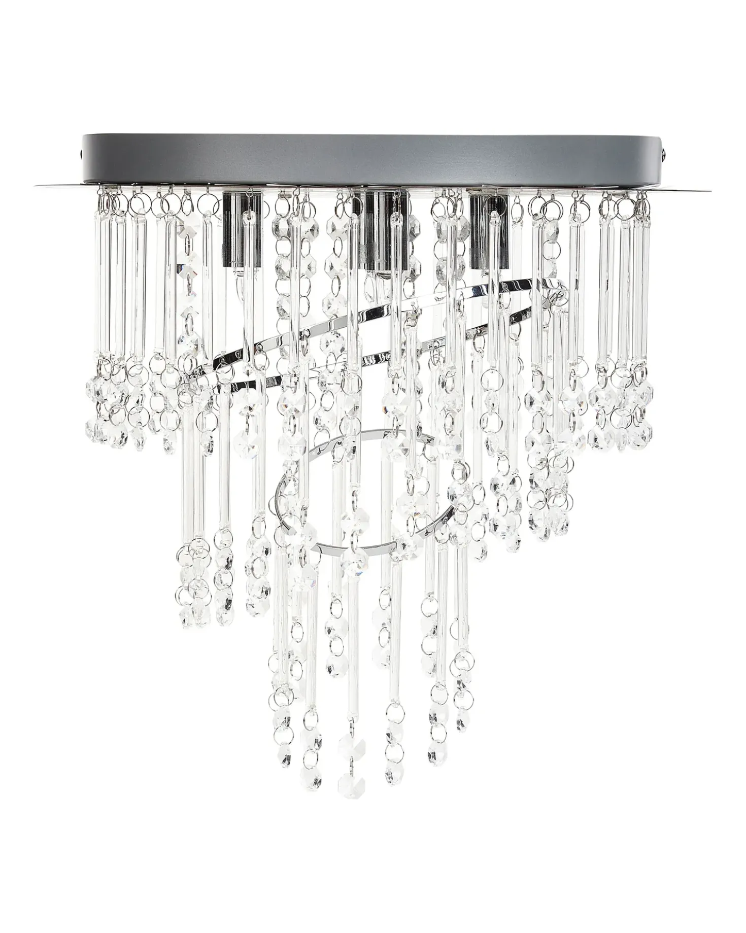 Lampadario ESMELLE S Cristallo Argento