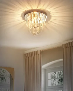 Lampadario ESMELLE S Cristallo Argento