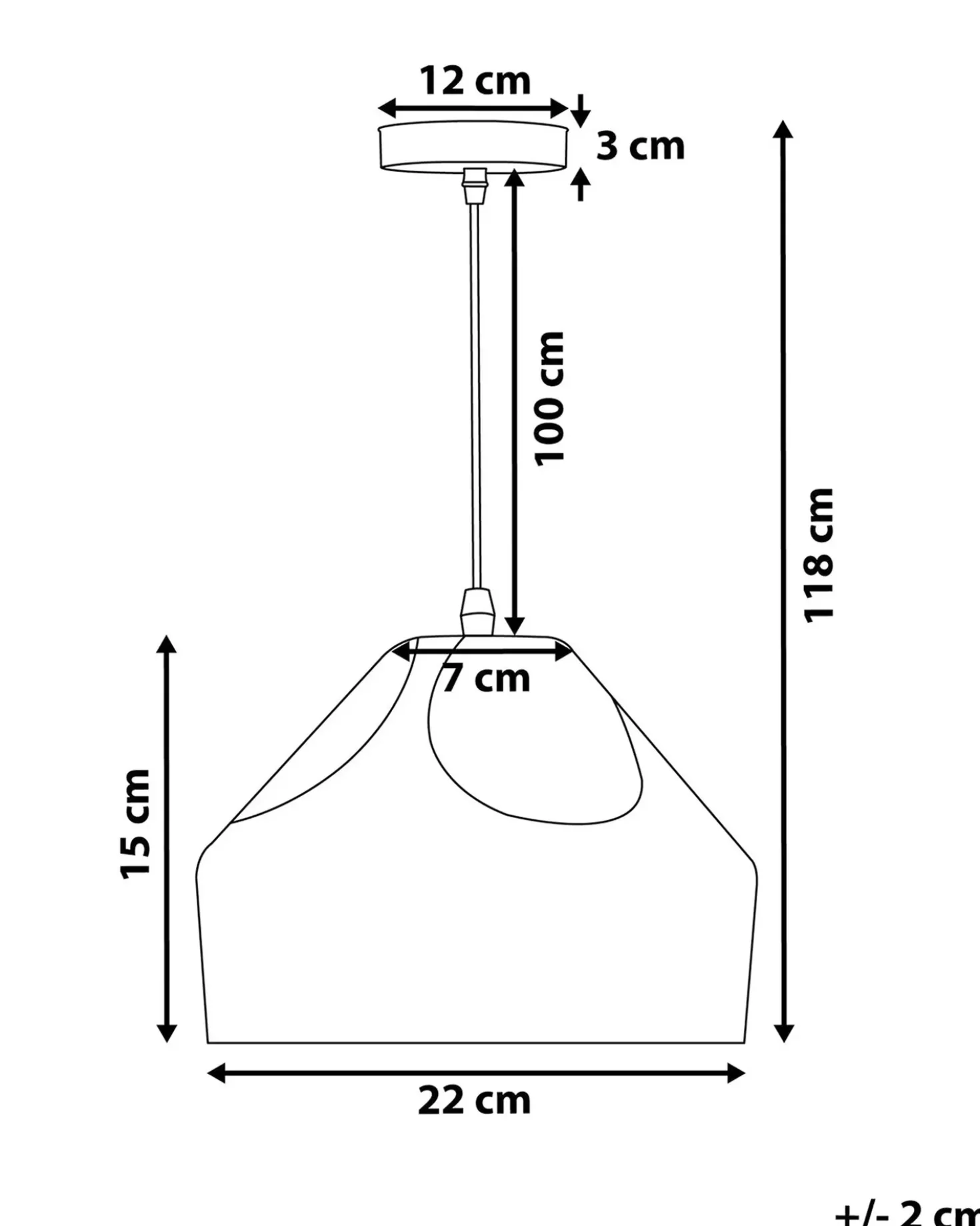 Lampadario EVINOS Metallo Nero