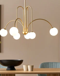 Lampadario FORBES Metallo Oro