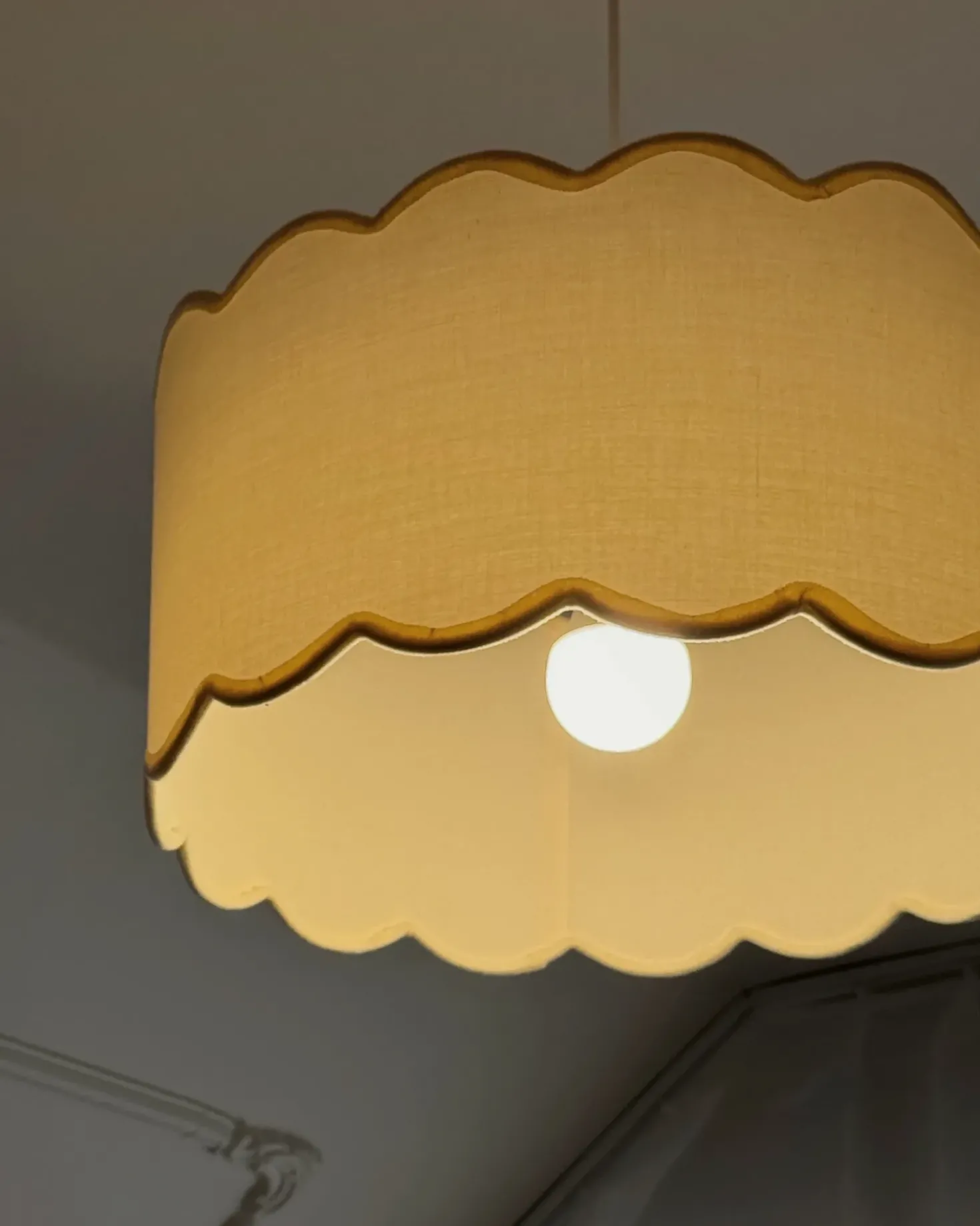 Lampadario GAIREZI Metallo Bianco/Beige