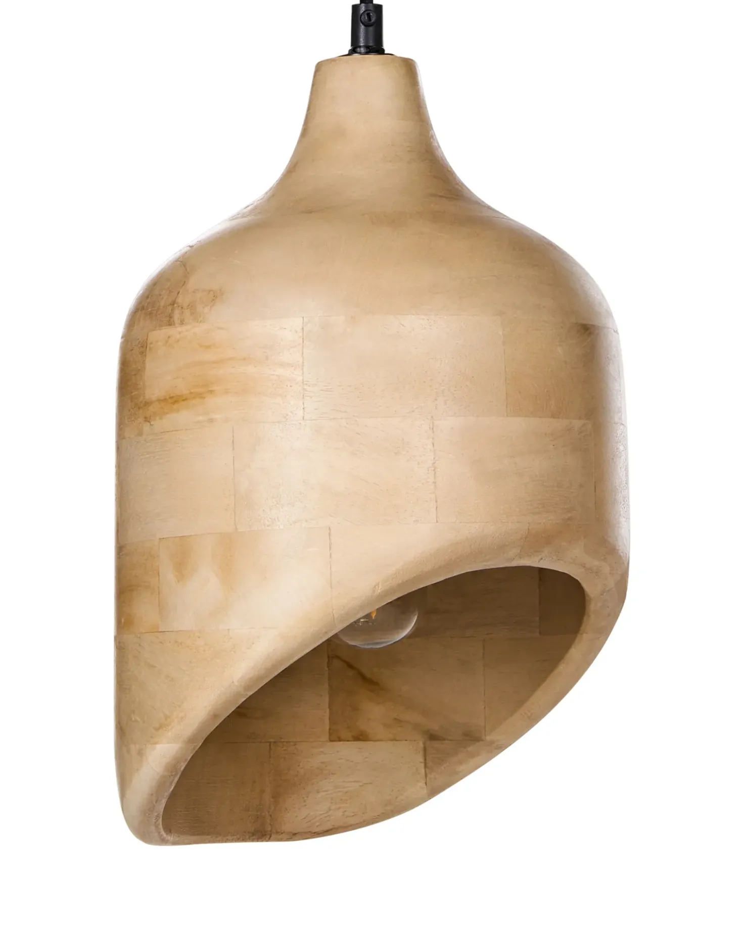 Lampadario GANDAKI Legno di mango Marrone chiaro