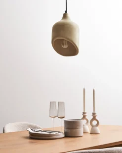 Lampadario GANDAKI Legno di mango Marrone chiaro