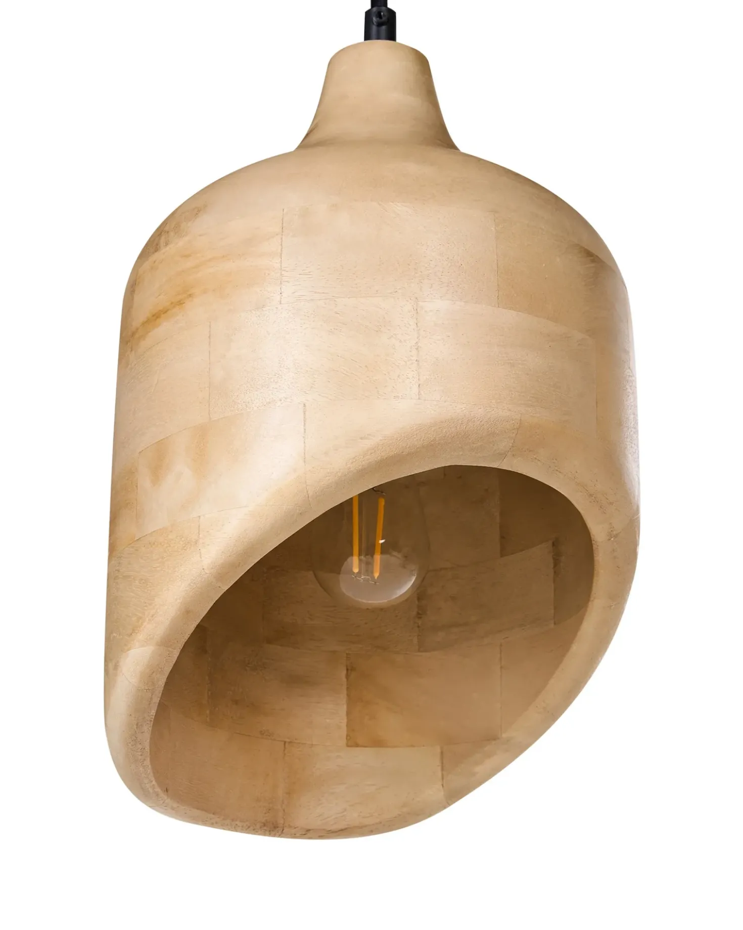 Lampadario GANDAKI Legno di mango Marrone chiaro