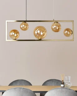 Lampadario GEEHI Metallo Ottone