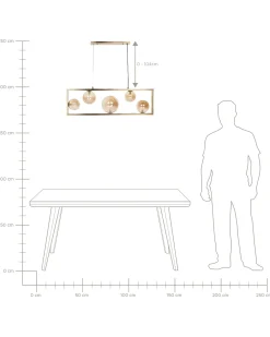 Lampadario GEEHI Metallo Ottone