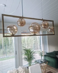 Lampadario GEEHI Metallo Ottone