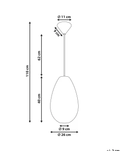 Lampadario GERA Tessuto Bianco