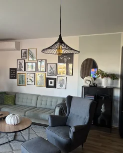 Lampadario GIONA Metallo Nero