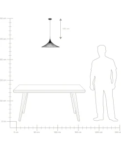 Lampadario GIONA Metallo Nero