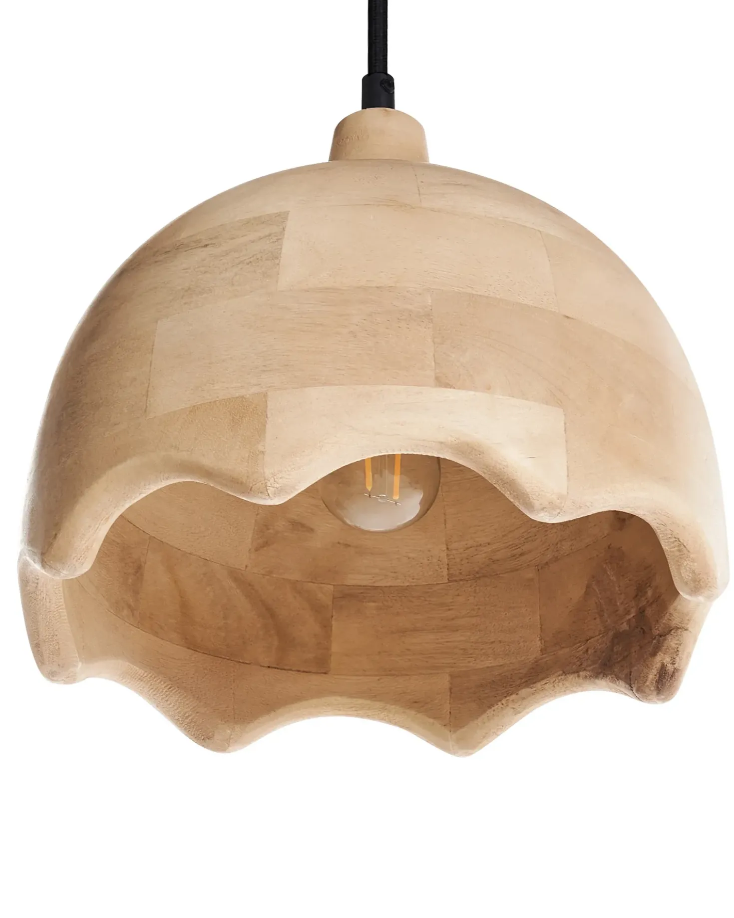 Lampadario GOMATI Legno di mango Marrone chiaro