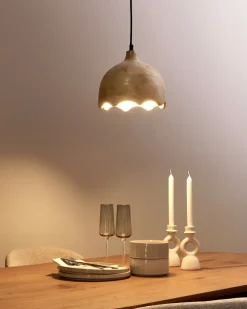 Lampadario GOMATI Legno di mango Marrone chiaro