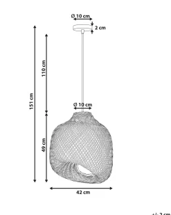 Lampadario GURABO Bambù Naturale