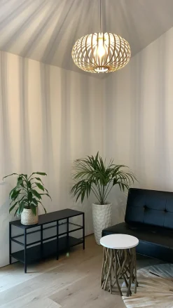 Lampadario HAVEL Bambù Marrone chiaro