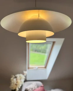 Lampadario HILBA Metallo Bianco
