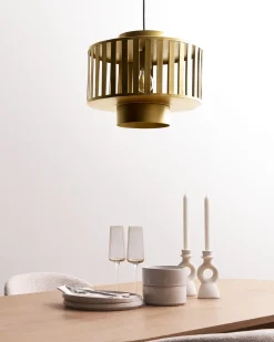 Lampadario HUGLI Metallo Ottone