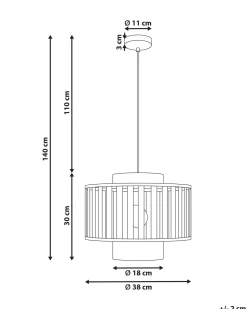 Lampadario HUGLI Metallo Ottone