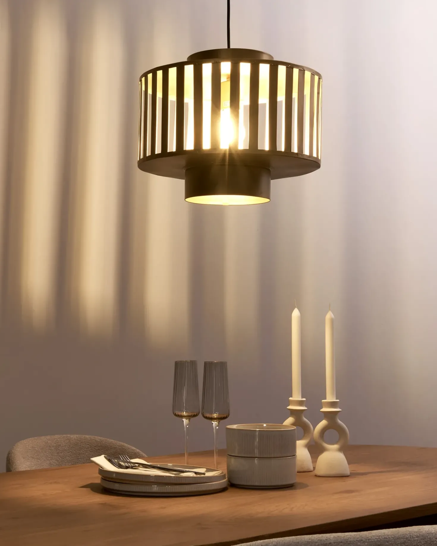 Lampadario HUGLI Metallo Ottone