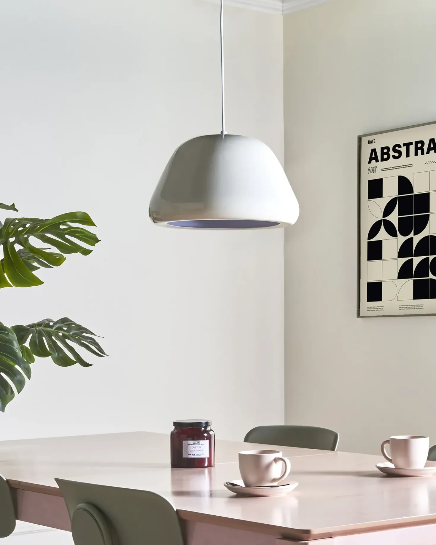 Lampadario JOKU Metallo Beige chiaro