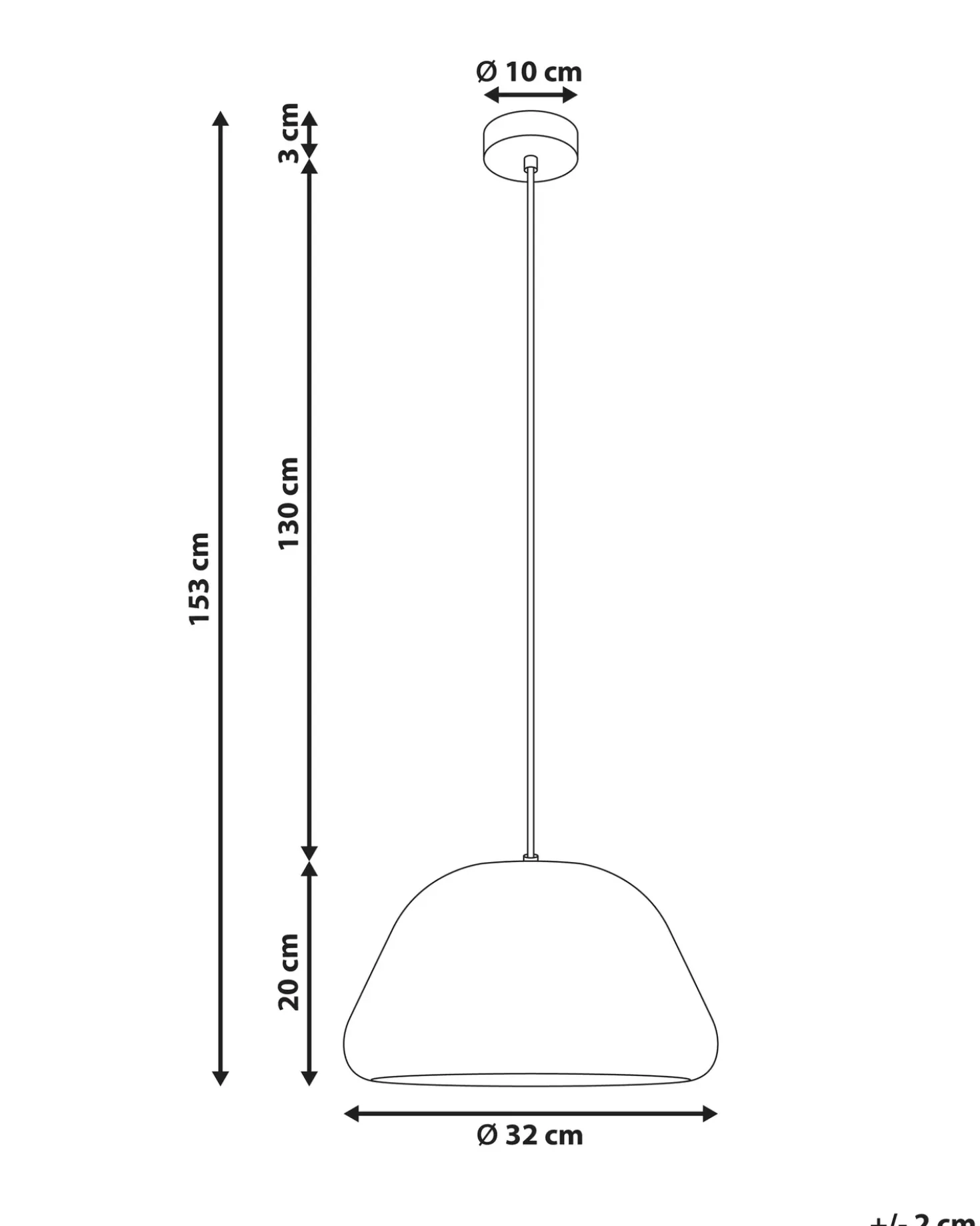 Lampadario JOKU Metallo Beige chiaro