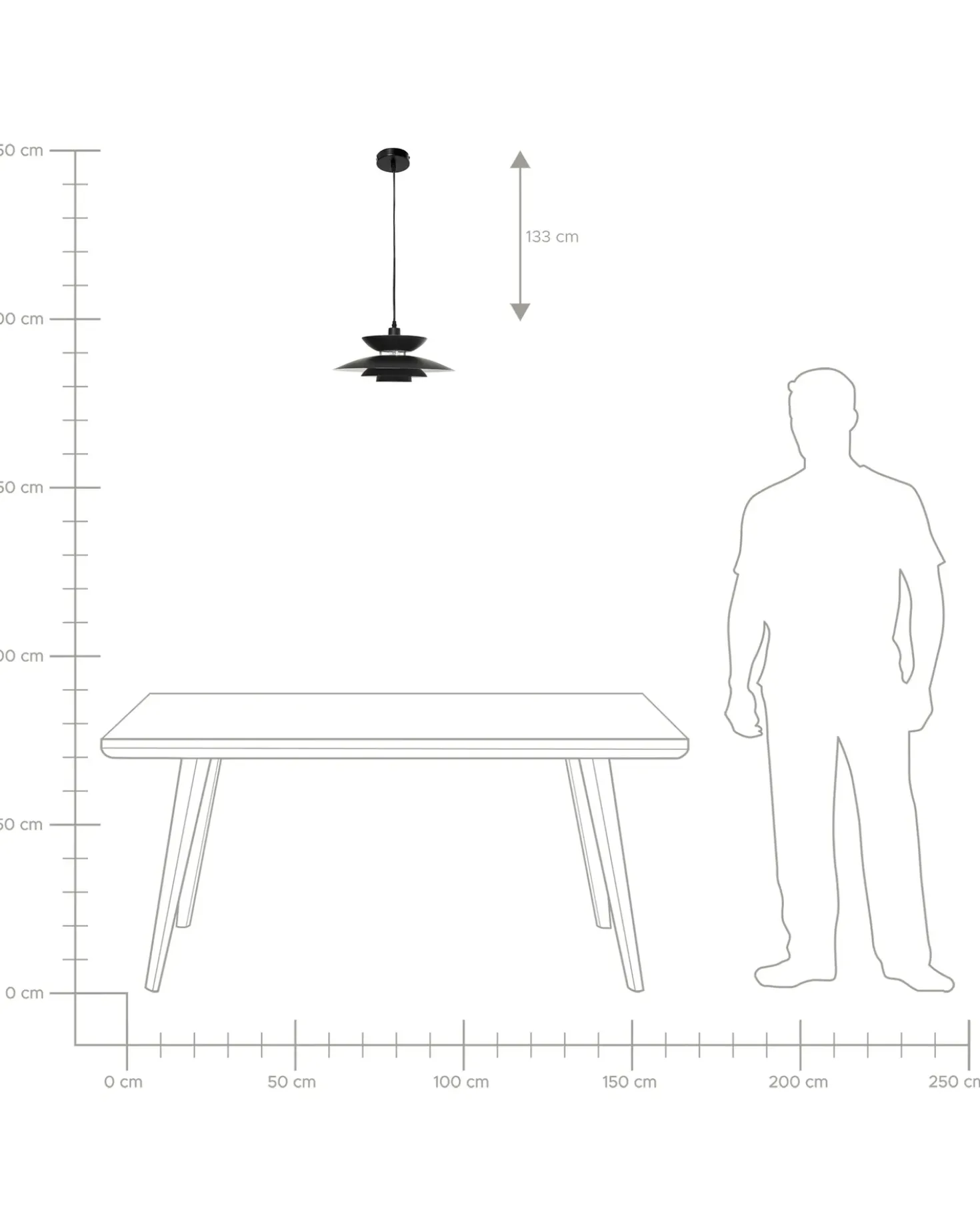 Lampadario JURGA Metallo Nero