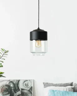 Lampadario JURUA Vetro Nero