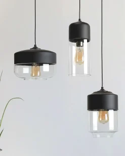 Lampadario JURUA Vetro Nero