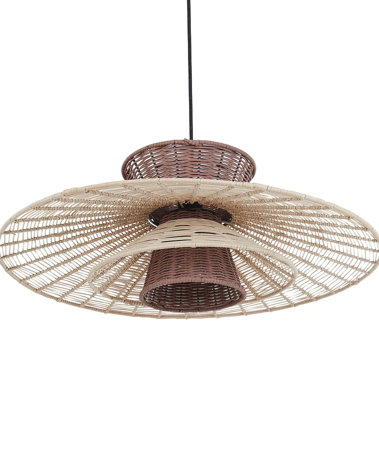 Lampadario KABOMPO Rattan Marrone