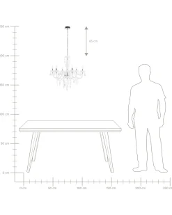 Lampadario KALANG Bianco