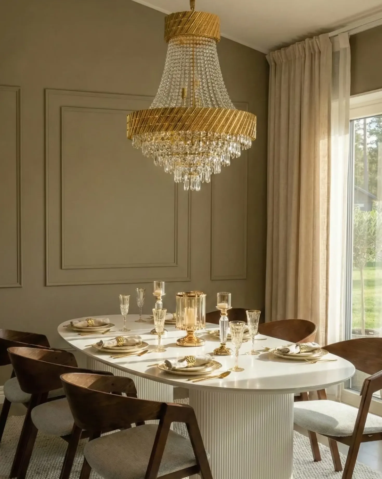 Lampadario KARSA Cristallo Oro